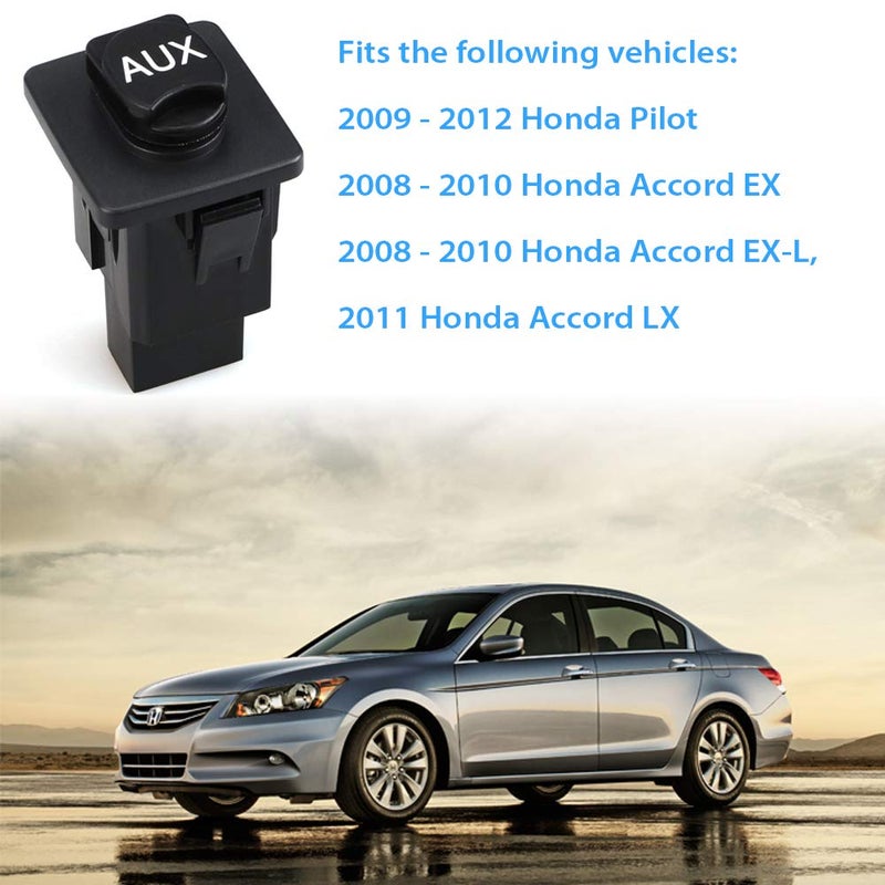 Mango S Aux Port Replacement, Auxiliary Input Jack Assembly 39112-TA0-A01 for 2009-2012 Honda Pilot, 2008-2010 Honda Accord EX, EX-L, 2011 Honda Accord LX - Image 3